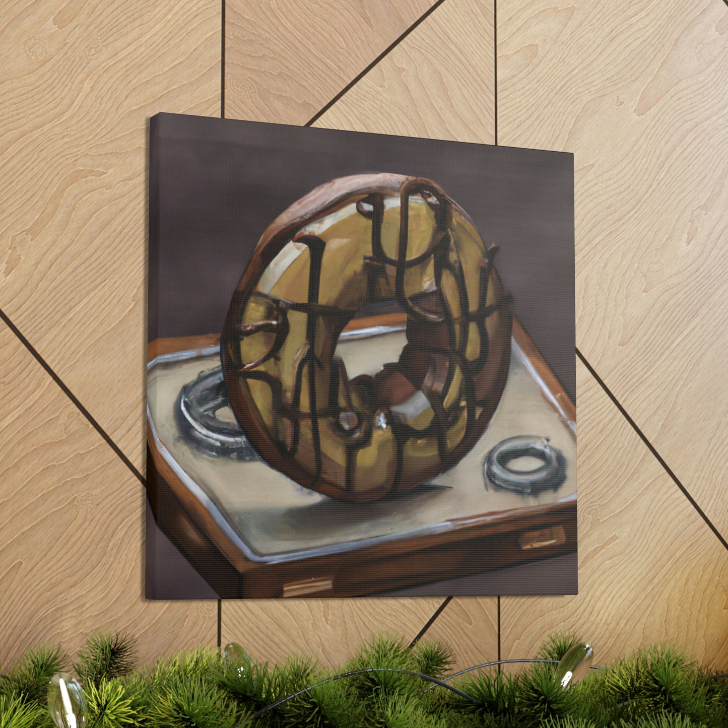 "The Steamy Doughnut Shop" - Canvas