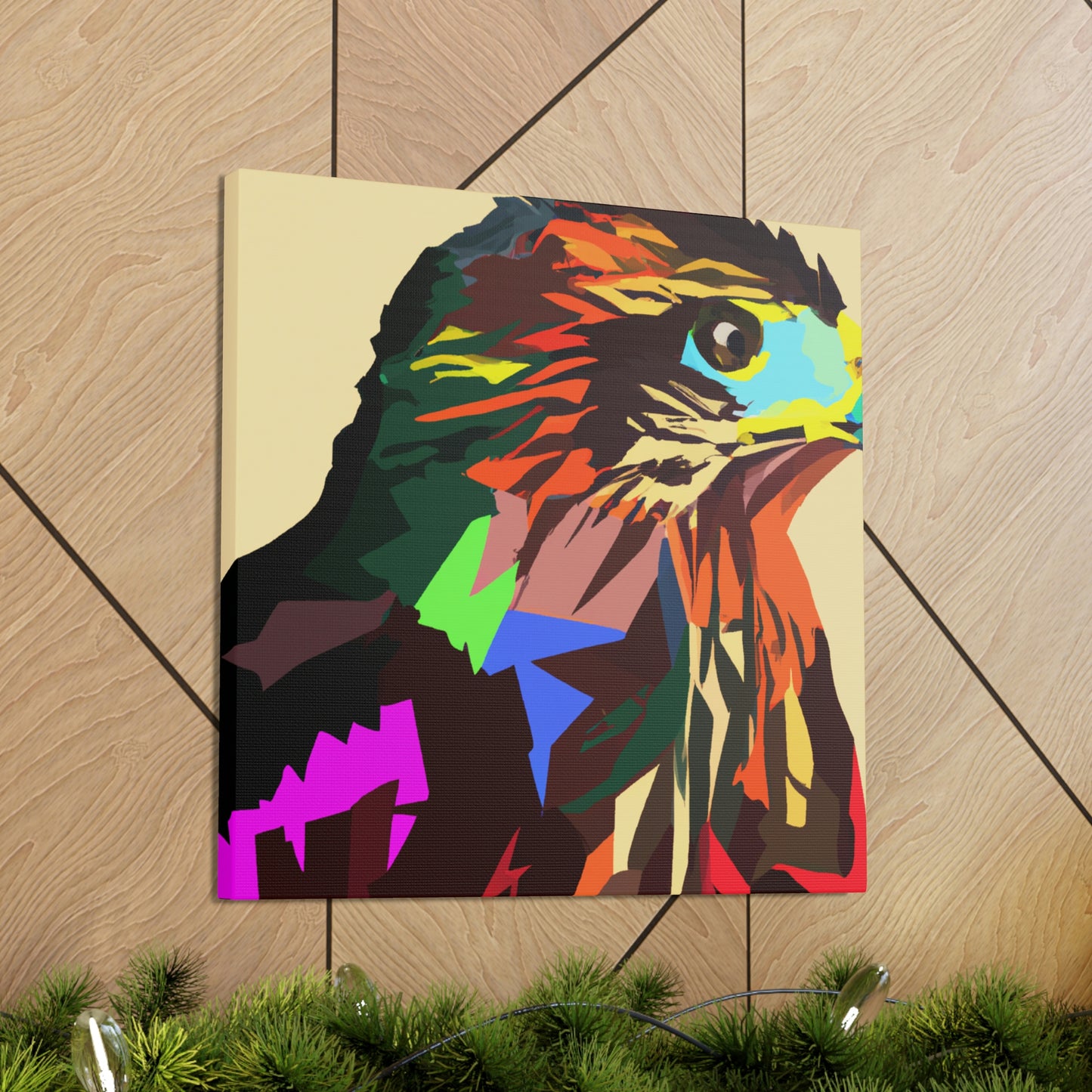 Hawk in Pop Art - Canvas