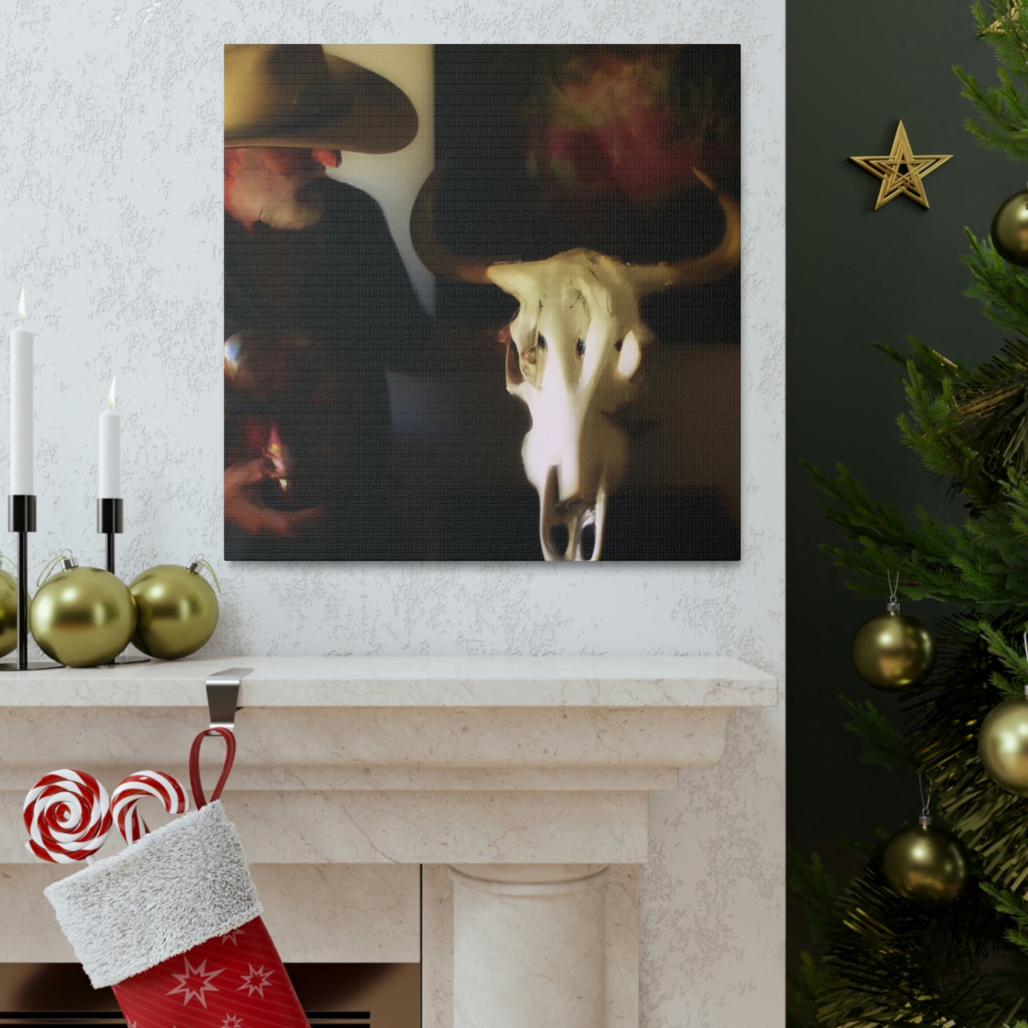 Cow Skull Reflection
 - Canvas