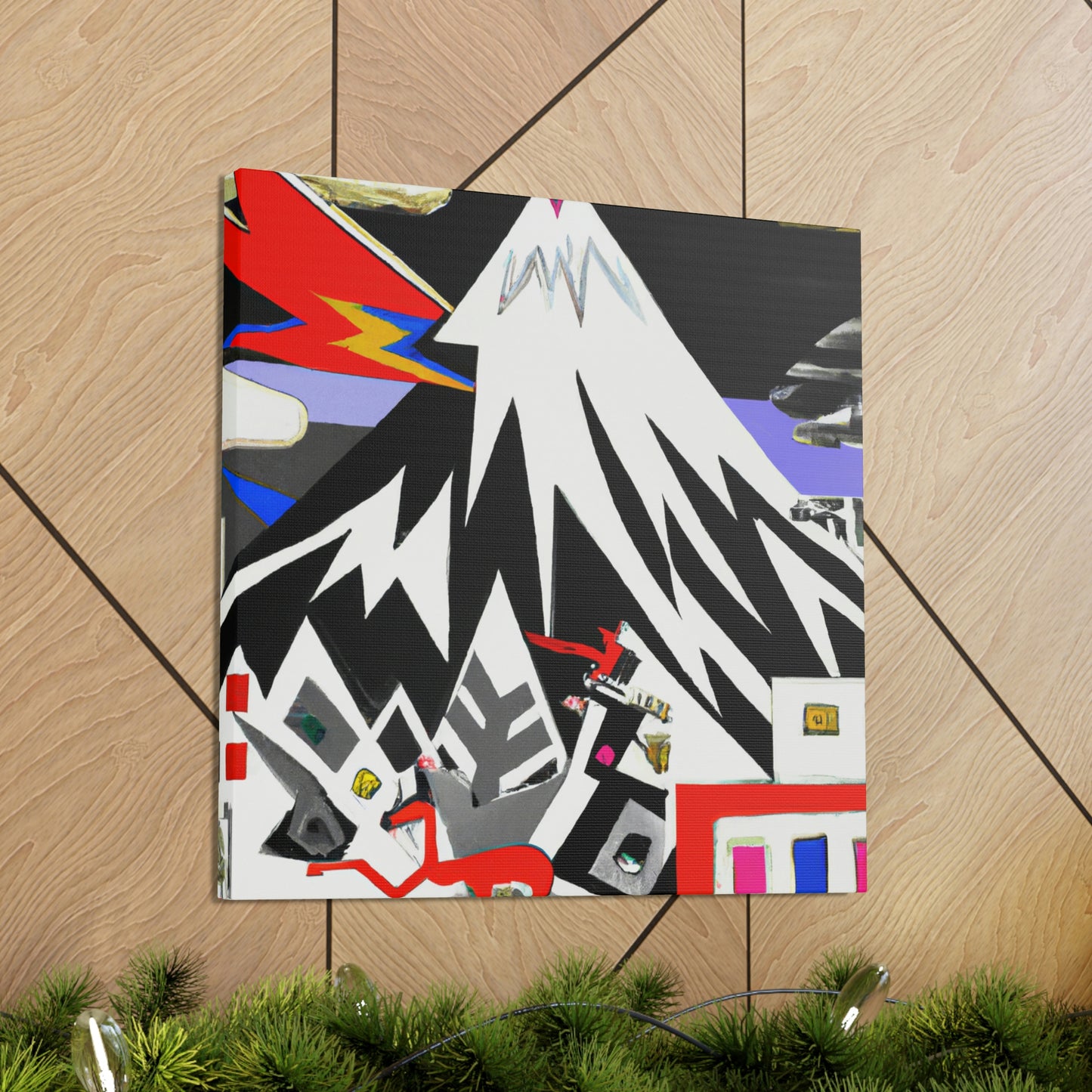 Snowy Mountain Utopia - Canvas