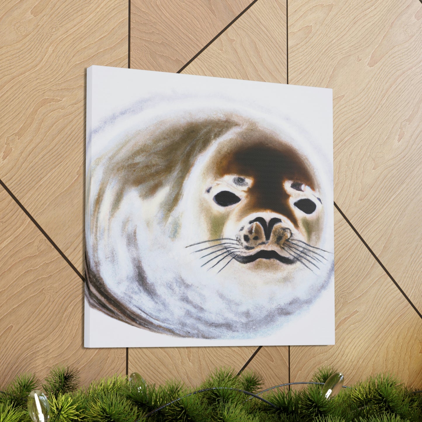 Harp Seal Slumbering - Canvas