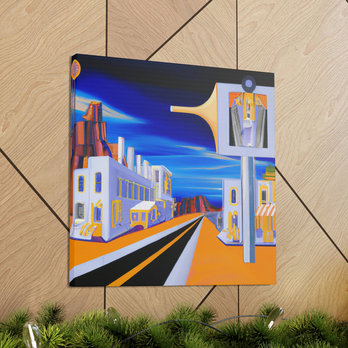 "Haunted City Paradise Lost" - Canvas