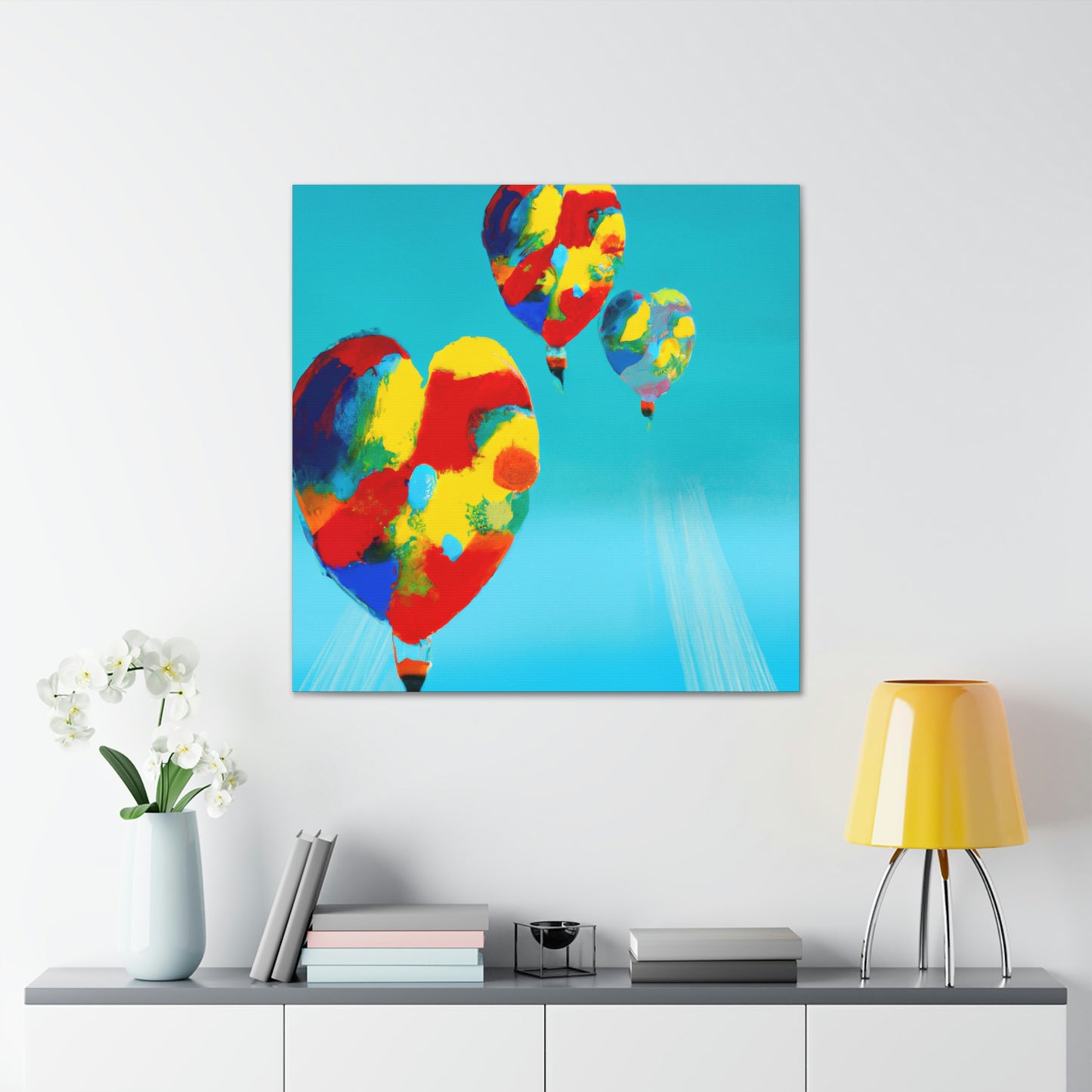 "Skyward Flight of Balloons" - Canvas