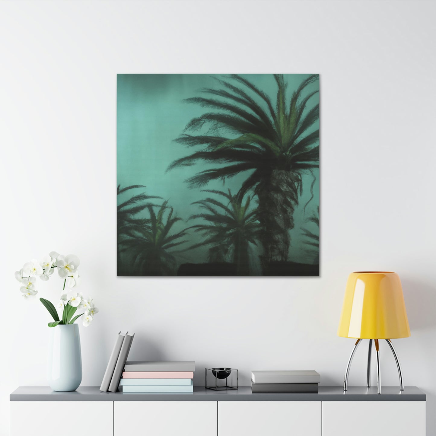 "Abstracted Palm Reflection" - Canvas