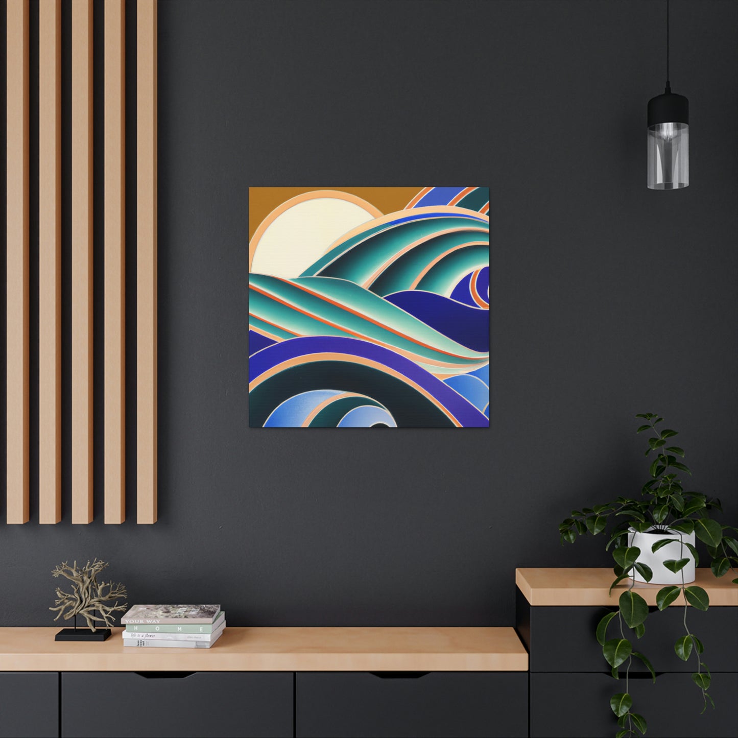 Glimmering Sea Swells - Canvas