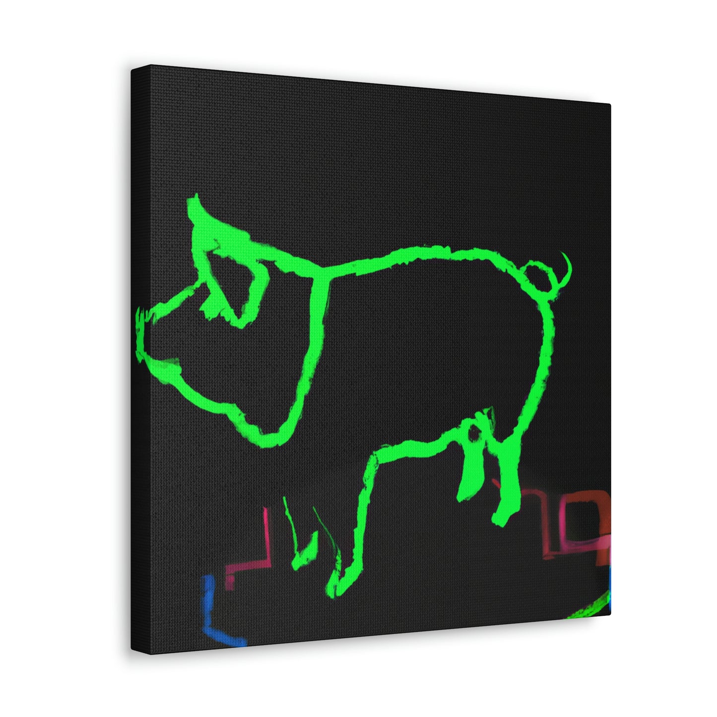 "Pig with Paunchy Pride" - Canvas