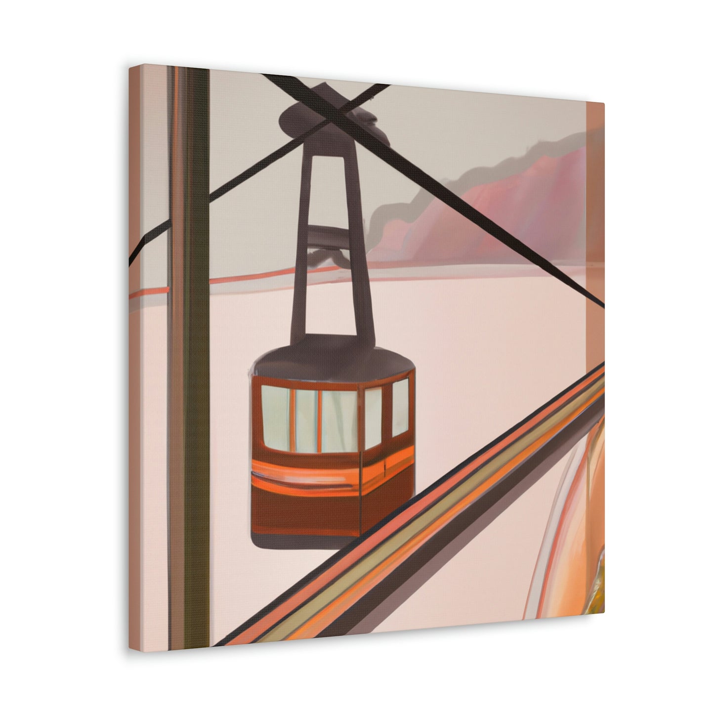 "Cable Car Dreams 1920s" - Canvas