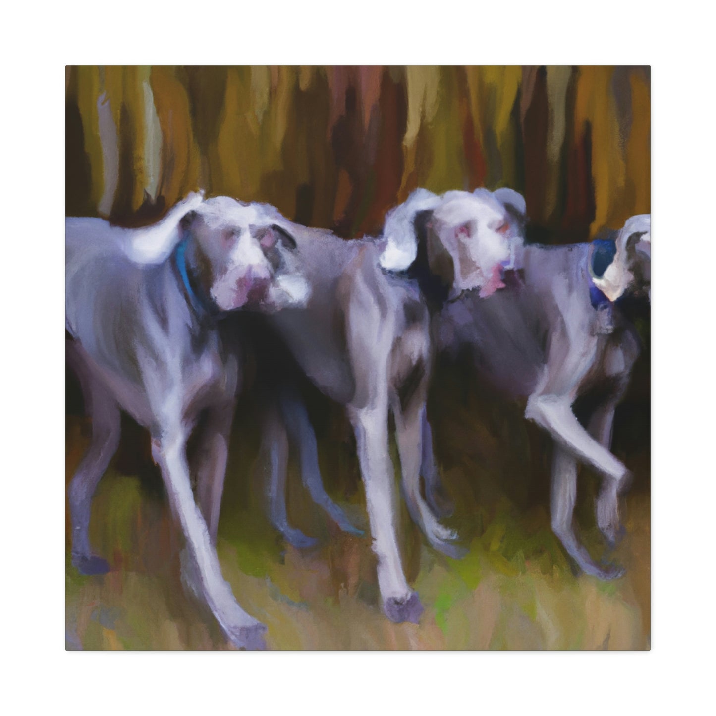 Weimaraner Abstract Expression - Canvas