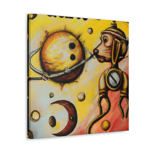 "Pluto in Steampunk Age" - Canvas