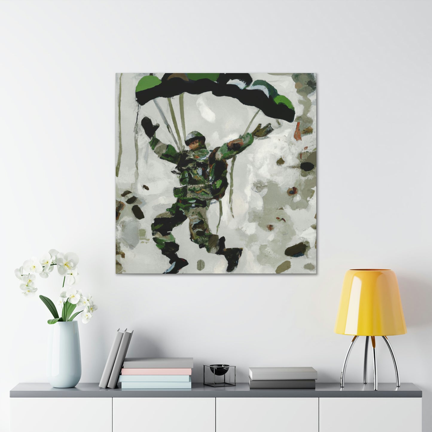 Paratrooper in Flight - Canvas