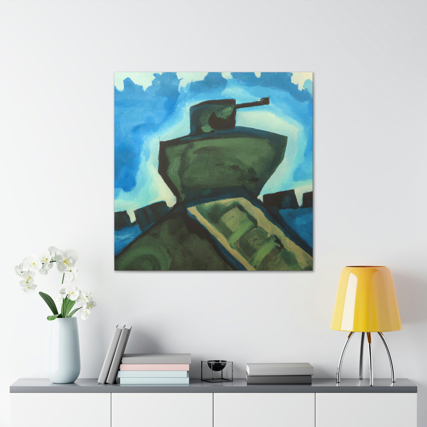 "Tank Turret Abstractions" - Canvas