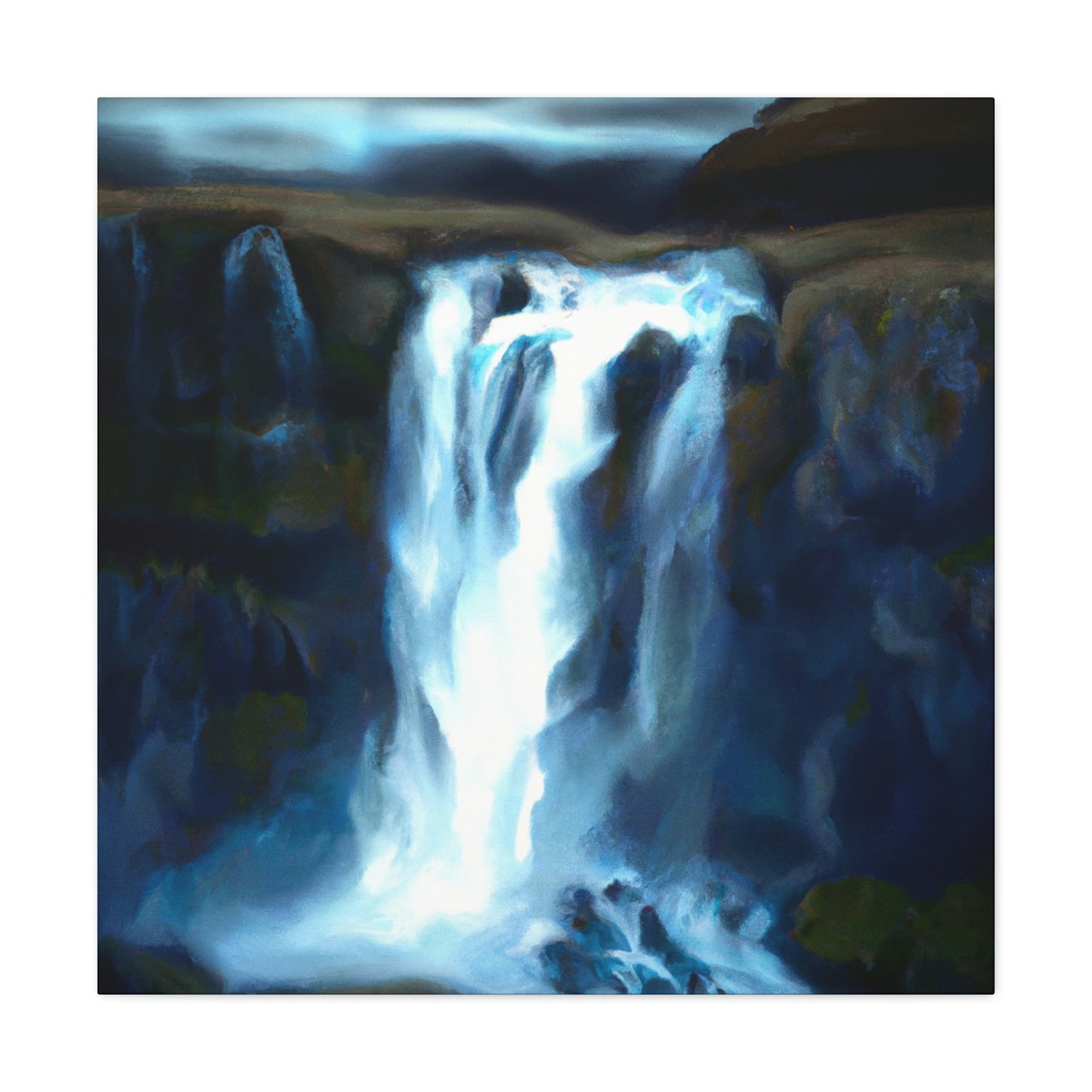 "Falling Water's Majesty" - Canvas