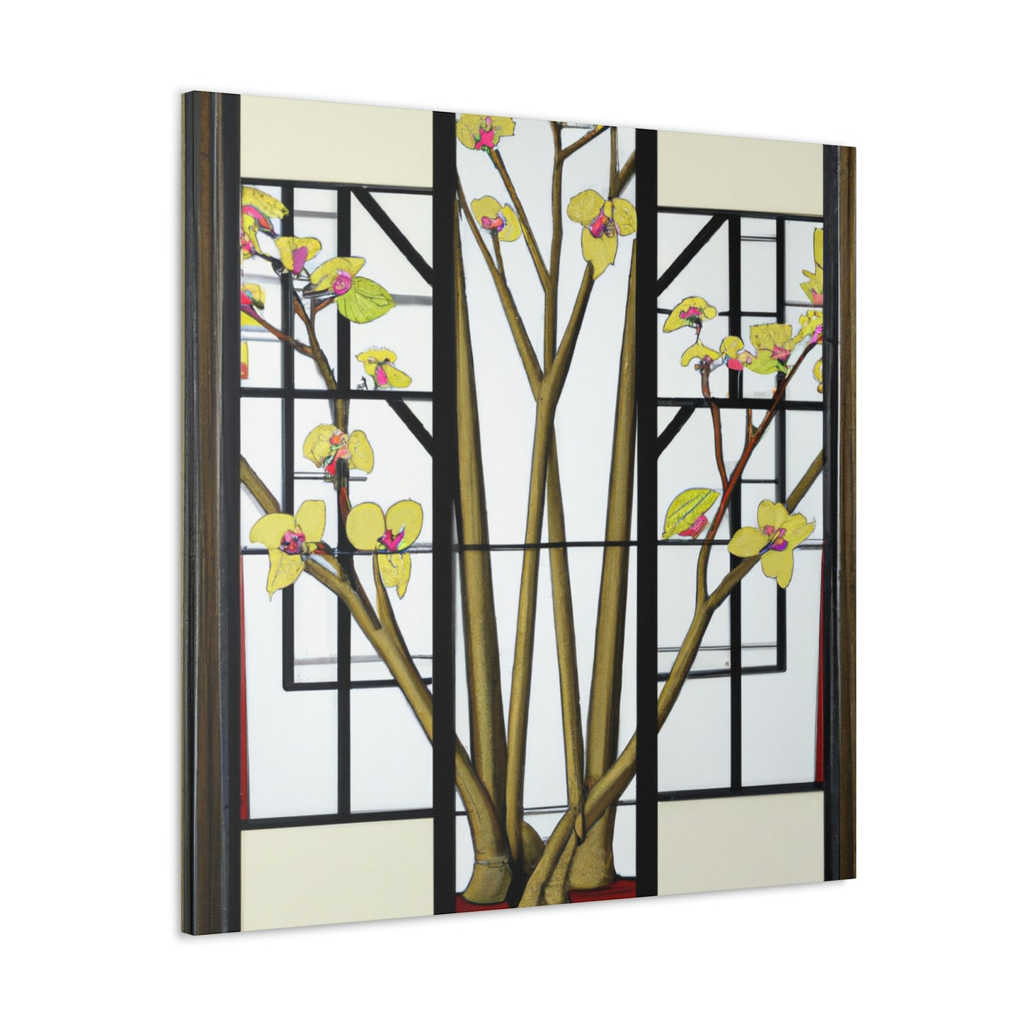 Vibrant Deco Dogwood - Canvas