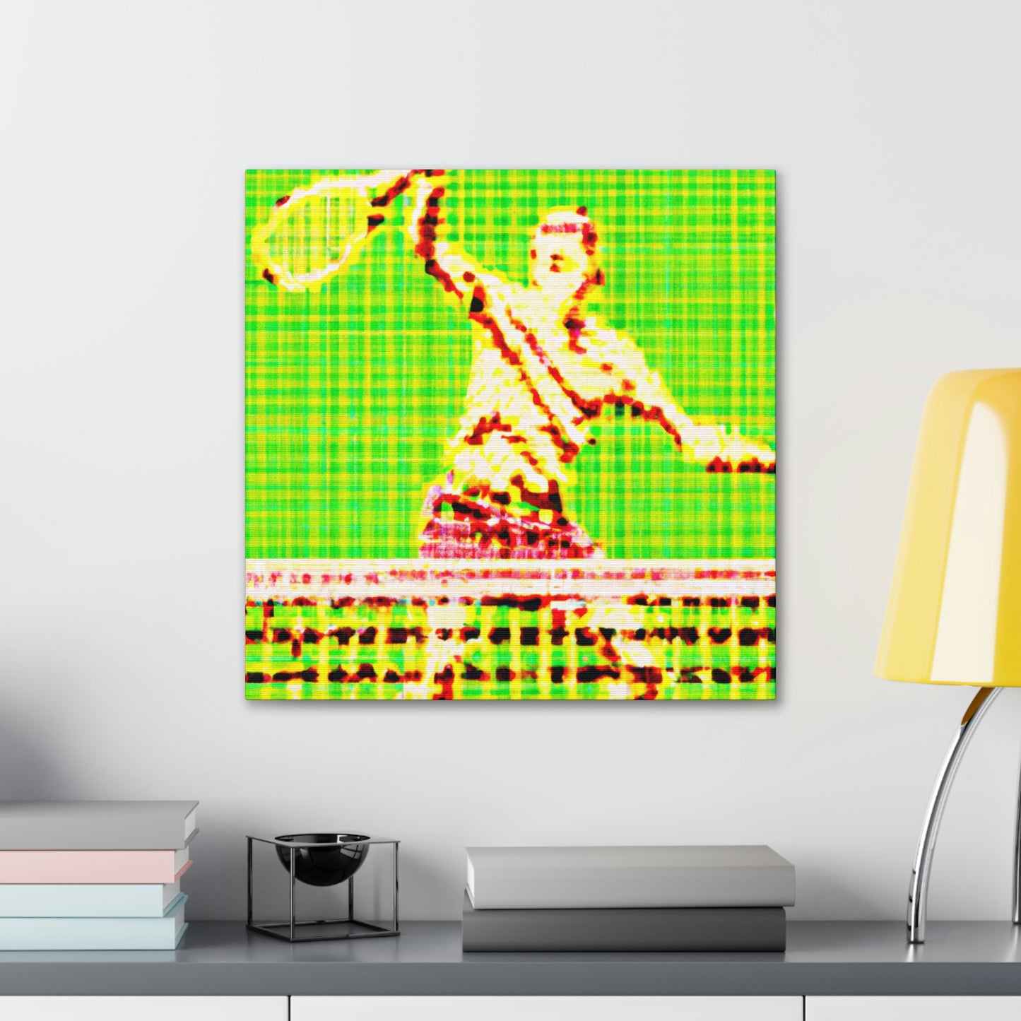 Tennis Pointillist Piece - Canvas