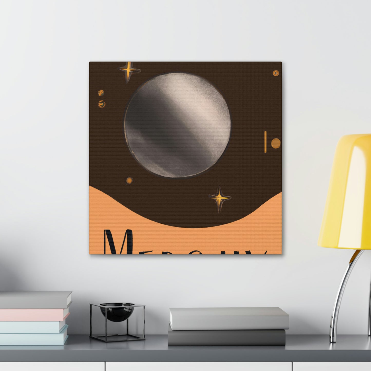 Mercury's Celestial Gaze - Canvas