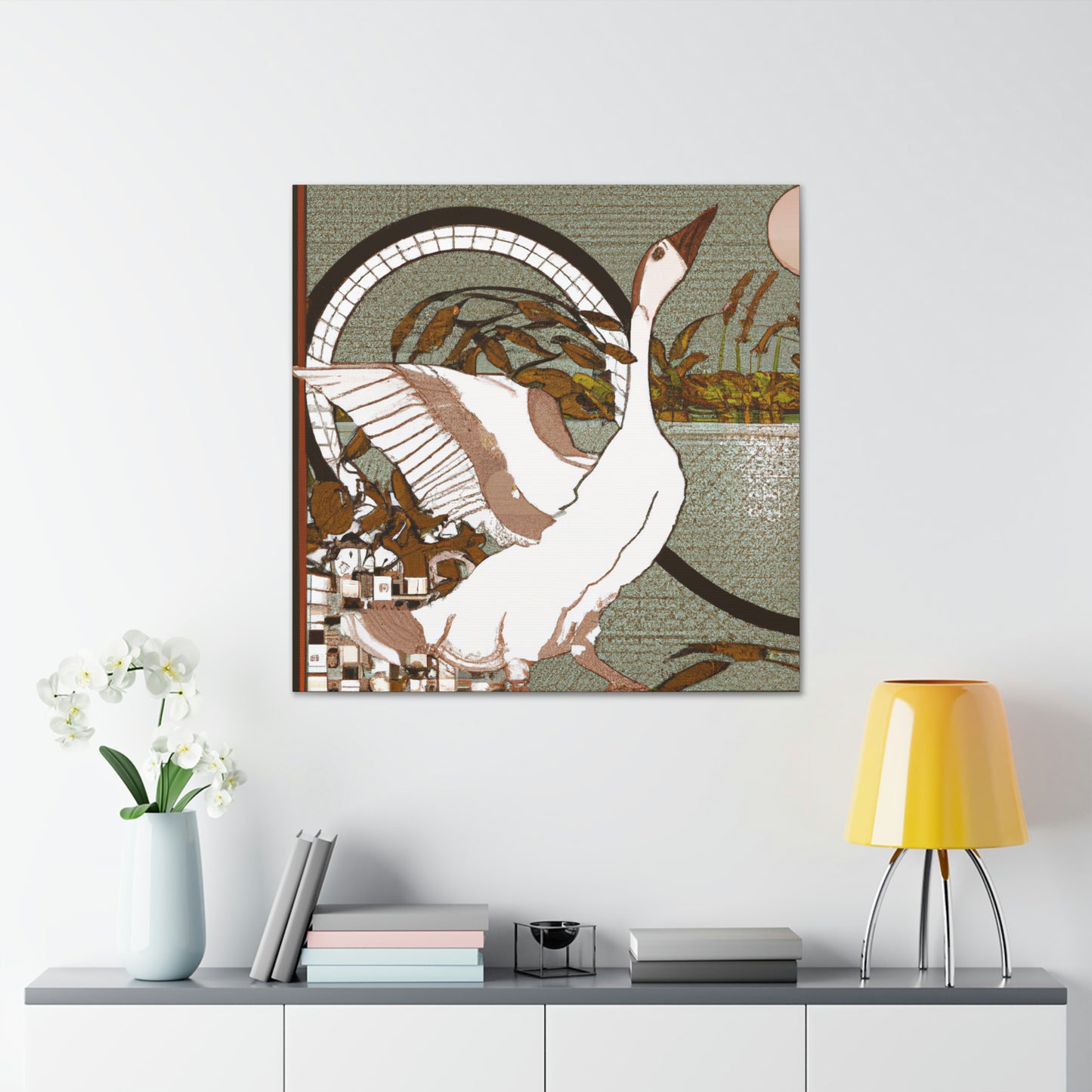 Goose in Art Nouveau - Canvas