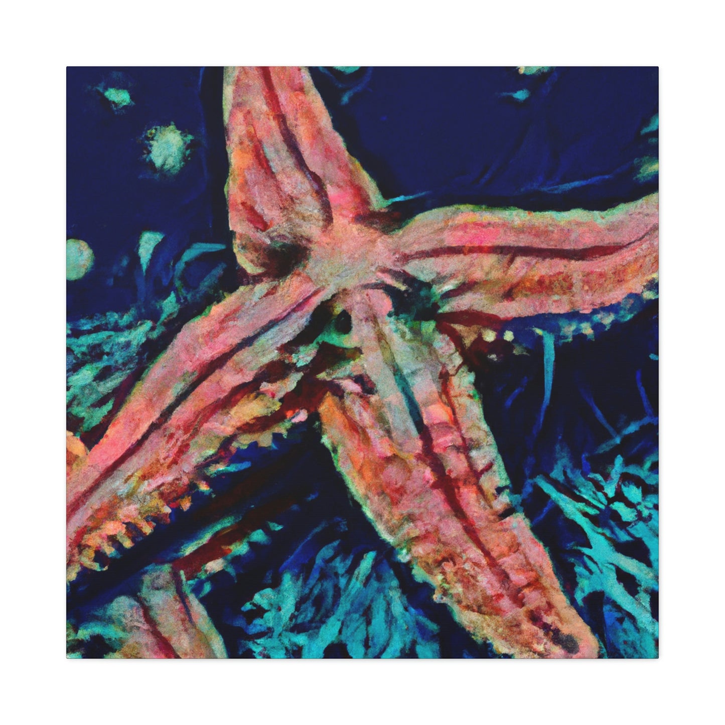 "Starfish on the Shoreline" - Canvas