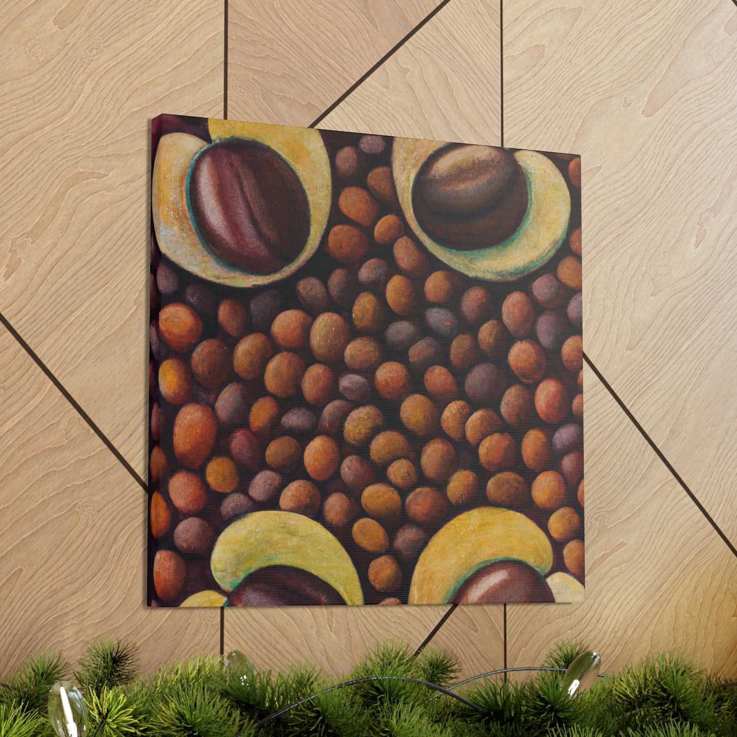 "Coffee Bean Harvesting" - Canvas