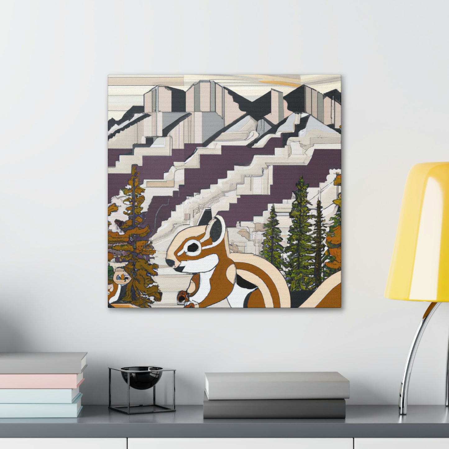 "Chipmunk Jazz Serenade" - Canvas