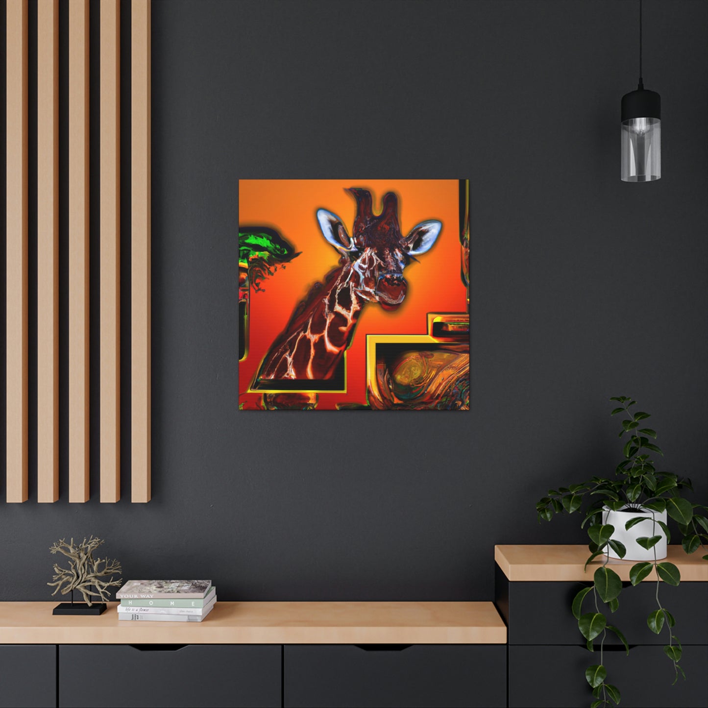 Giraffe in Art Deco - Canvas