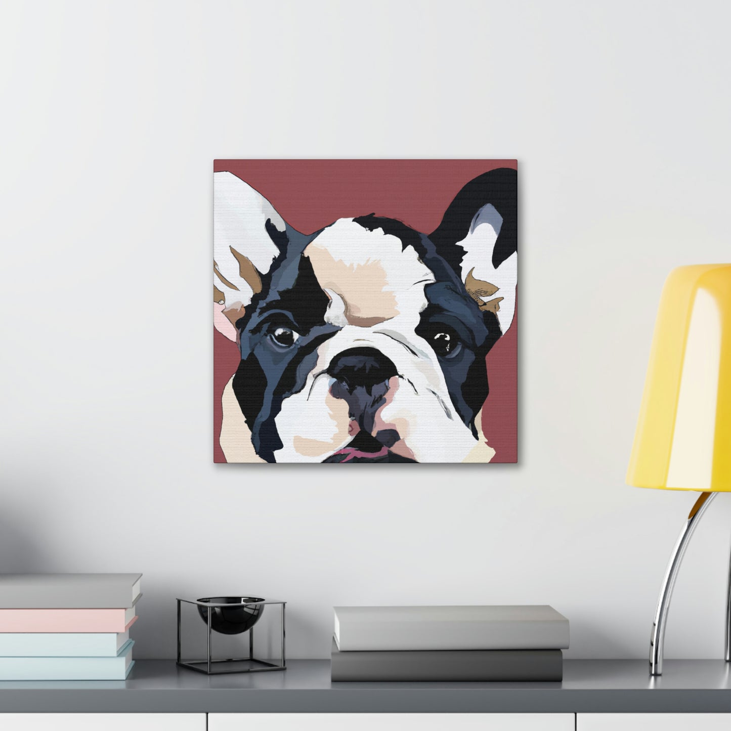 "Bulldog Minimalism Dream" - Canvas