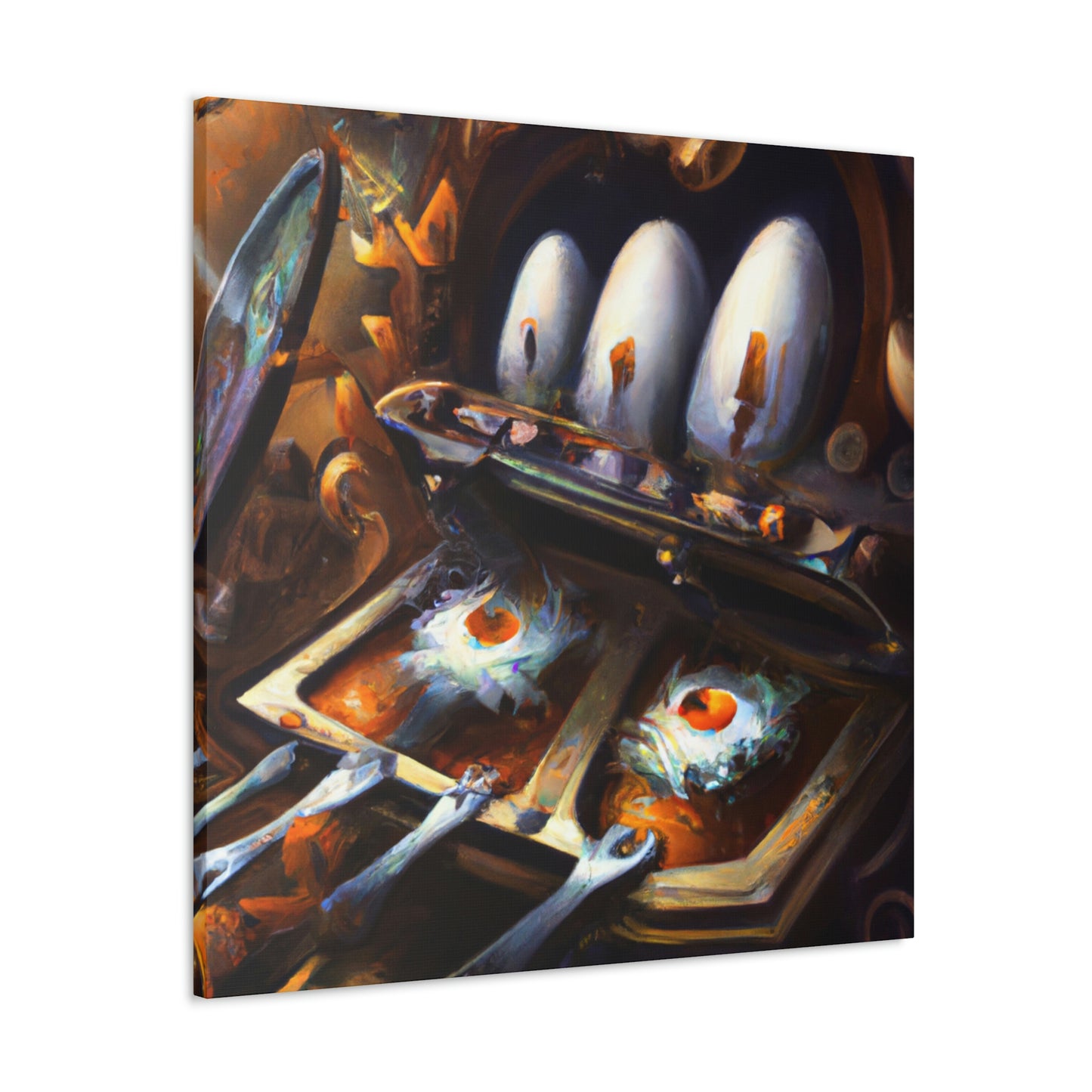 "Steampunk Egg Exploration" - Canvas