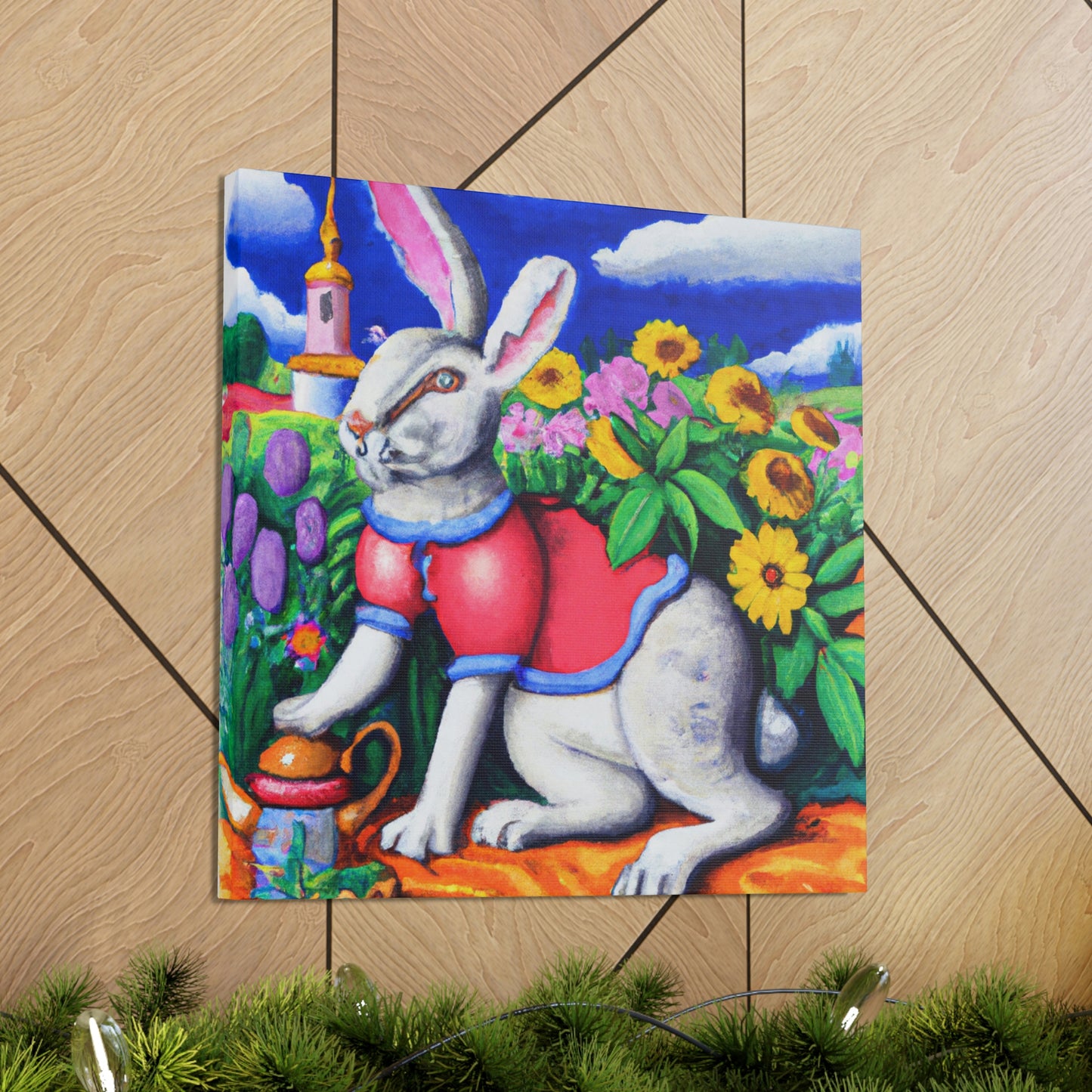 Rabbit in Baroque Style - Canvas