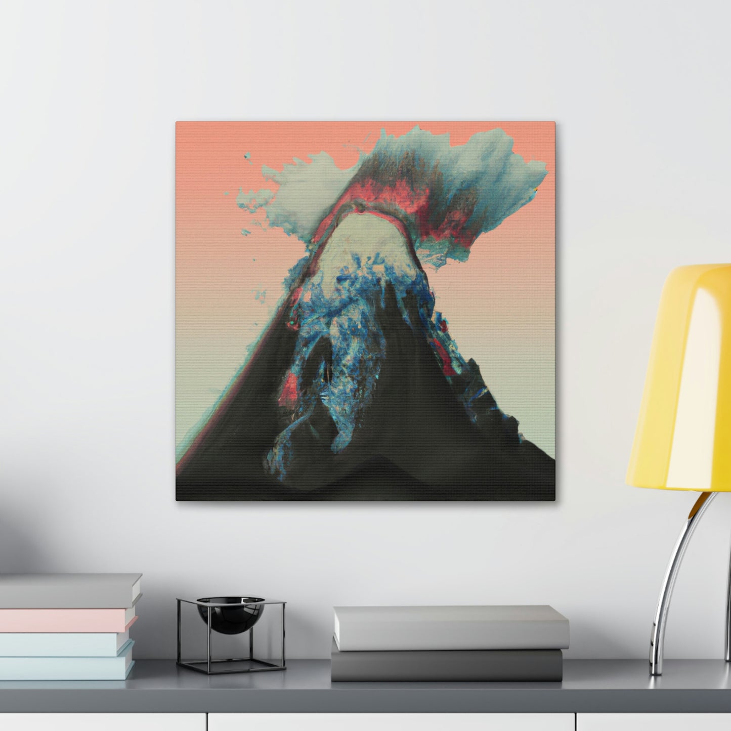 Volcano's Fiery Fury - Canvas