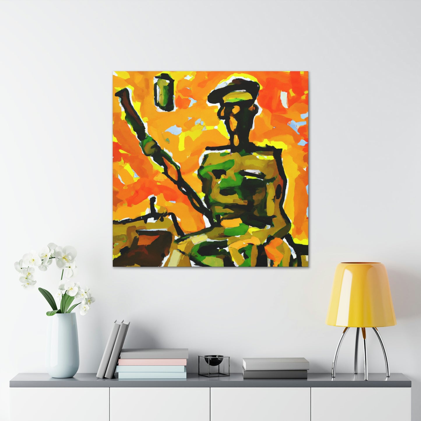 Sniper in Fauvism - Canvas