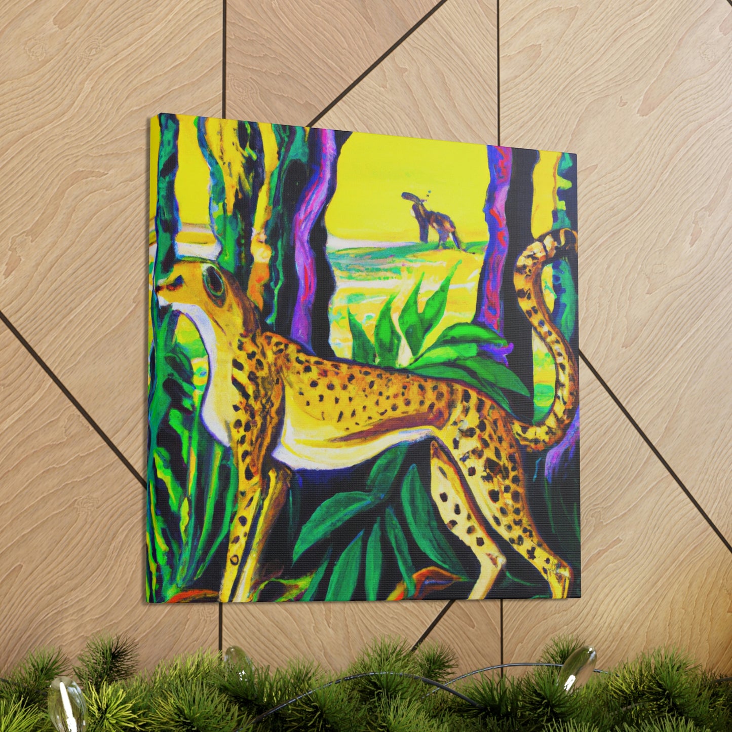 "Cheetah's Jazz Roar" - Canvas