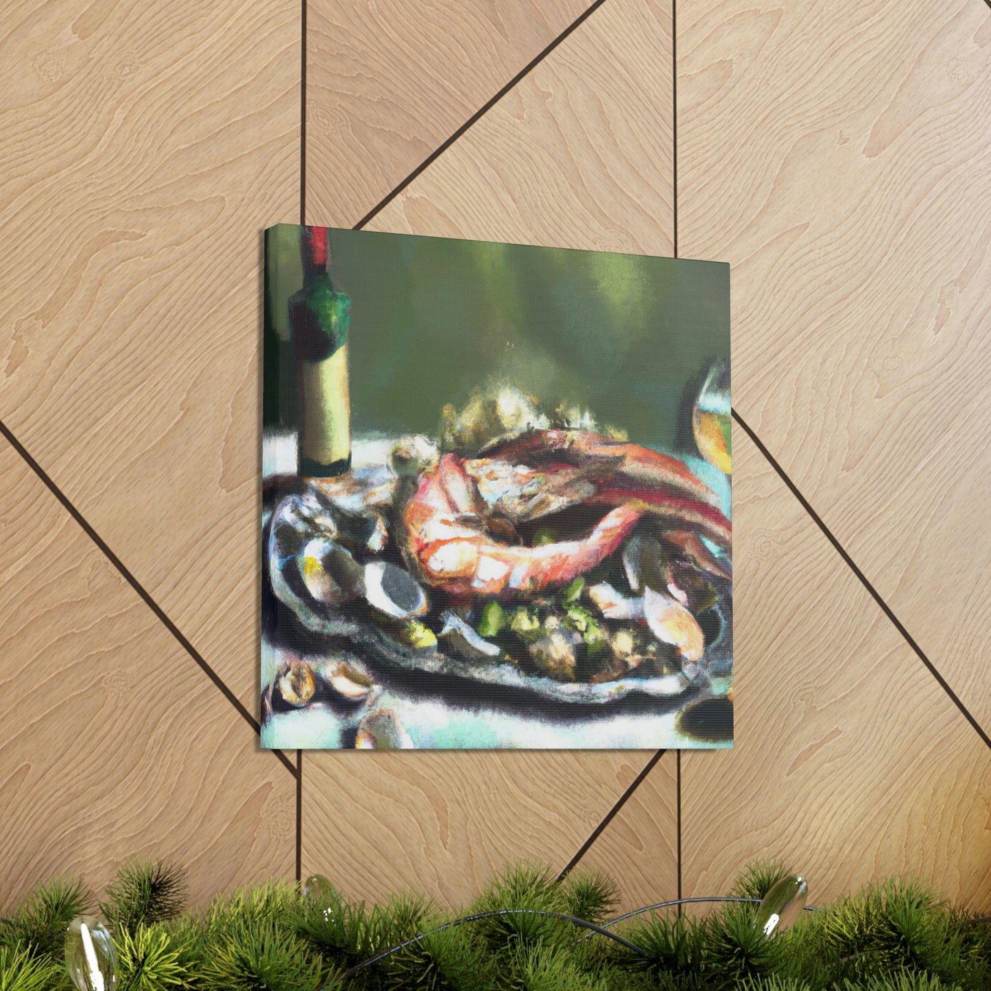 Seafood Through Abstract - Canvas