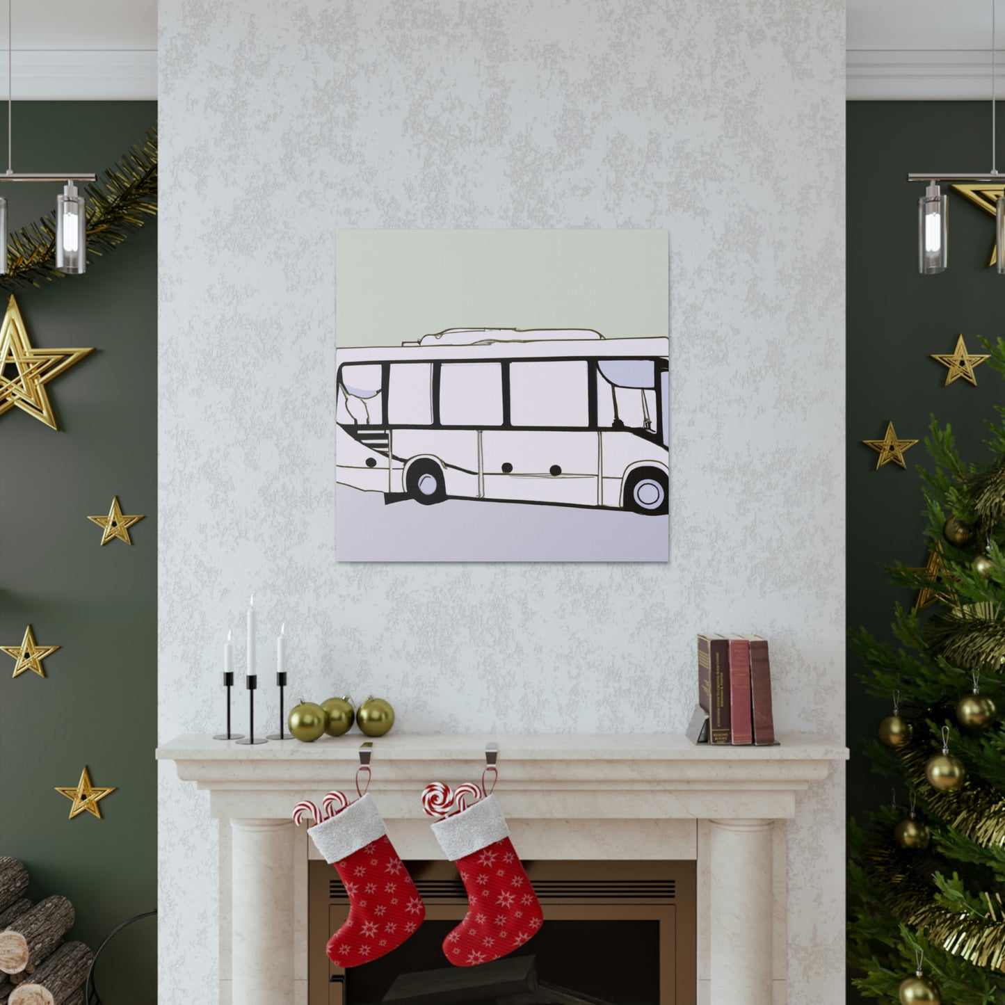 "Bus of Minimalism" - Canvas