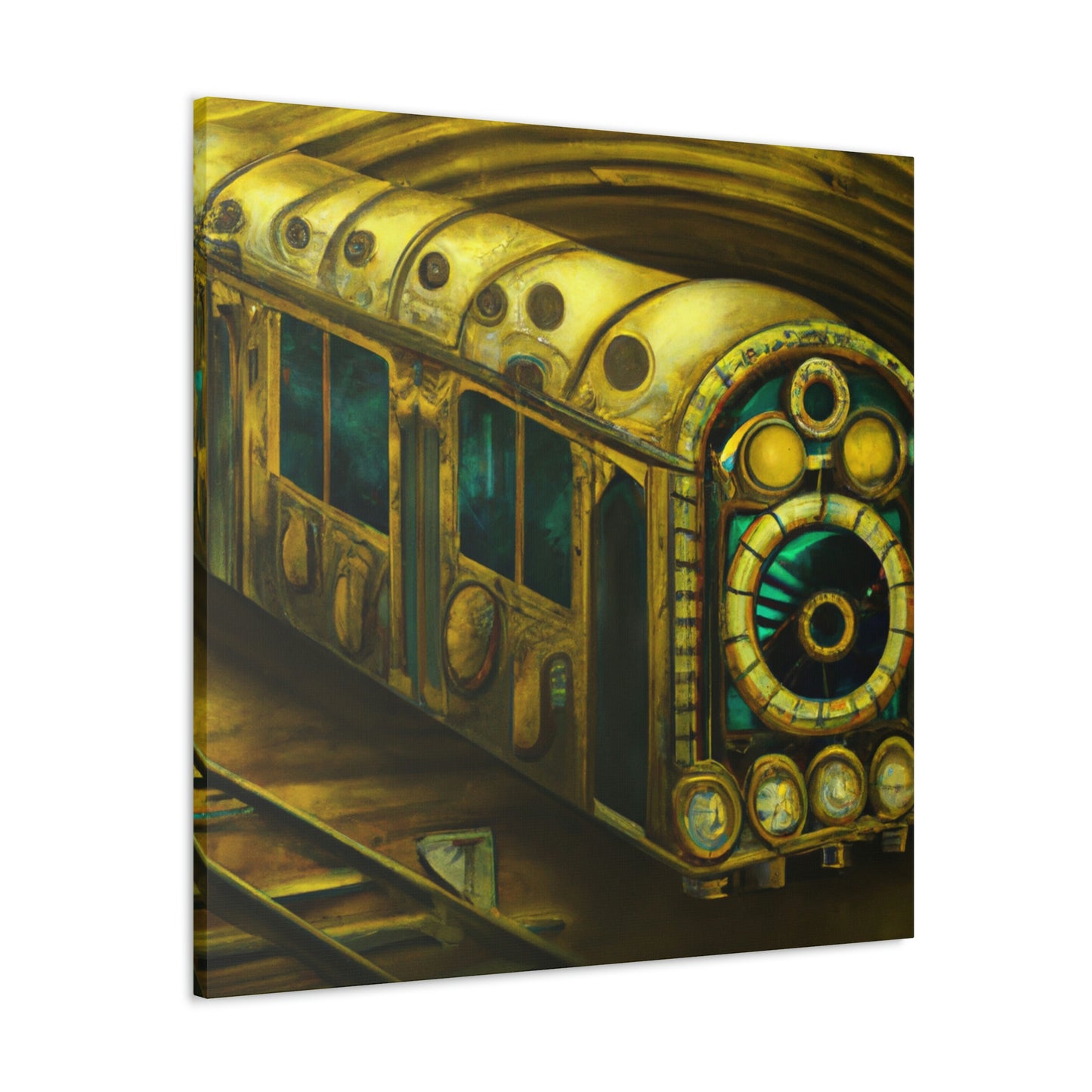 Subway Train Steampunk - Canvas