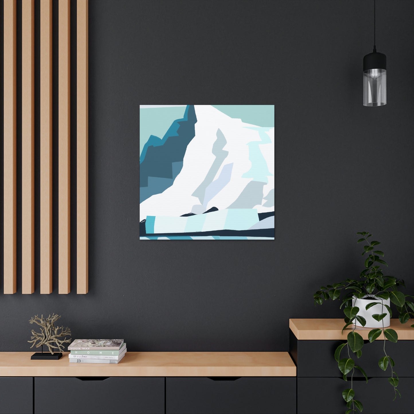 Glacial Minimalism Art - Canvas