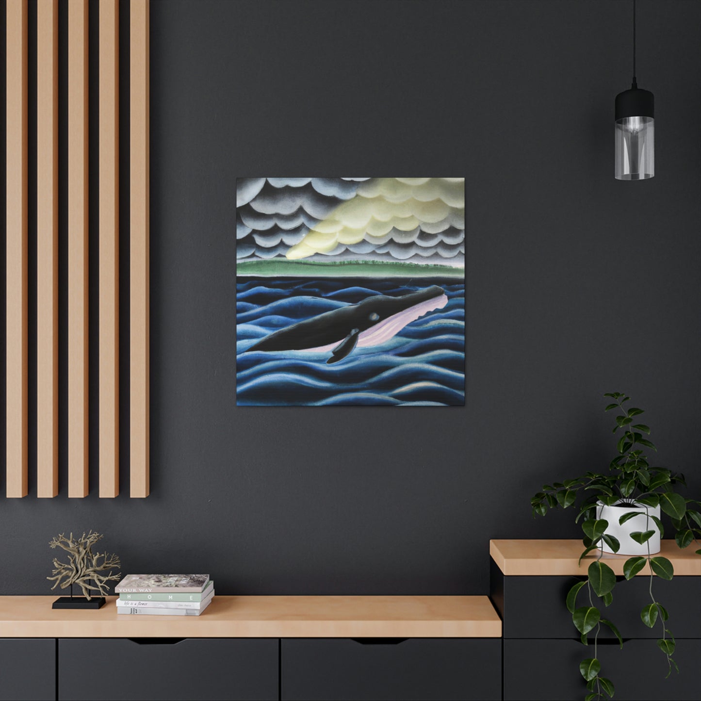 Whale in Absinthia - Canvas