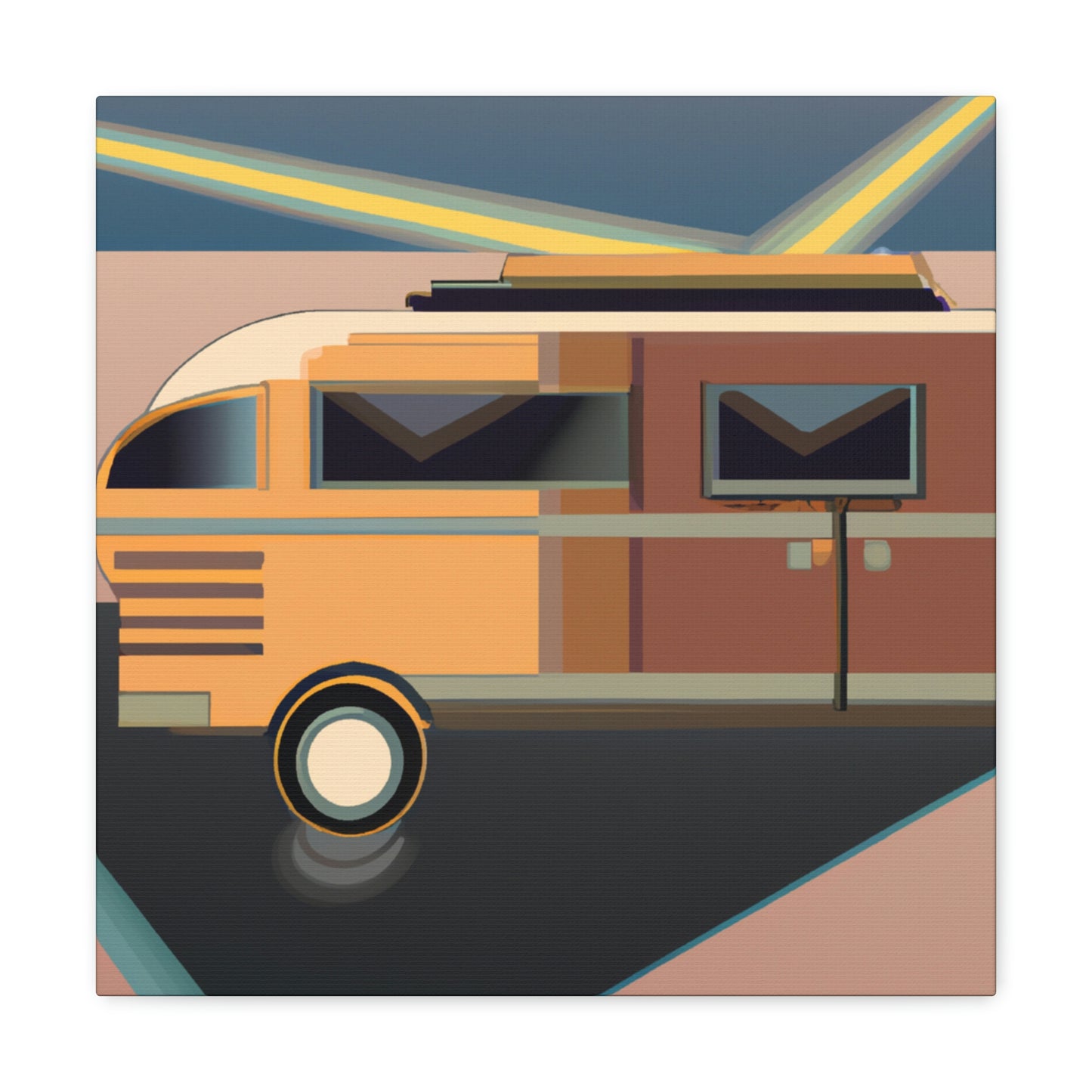 "Camper Van Jubilee" - Canvas