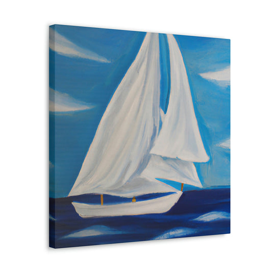 Sailing Into Simplicity. - Canvas