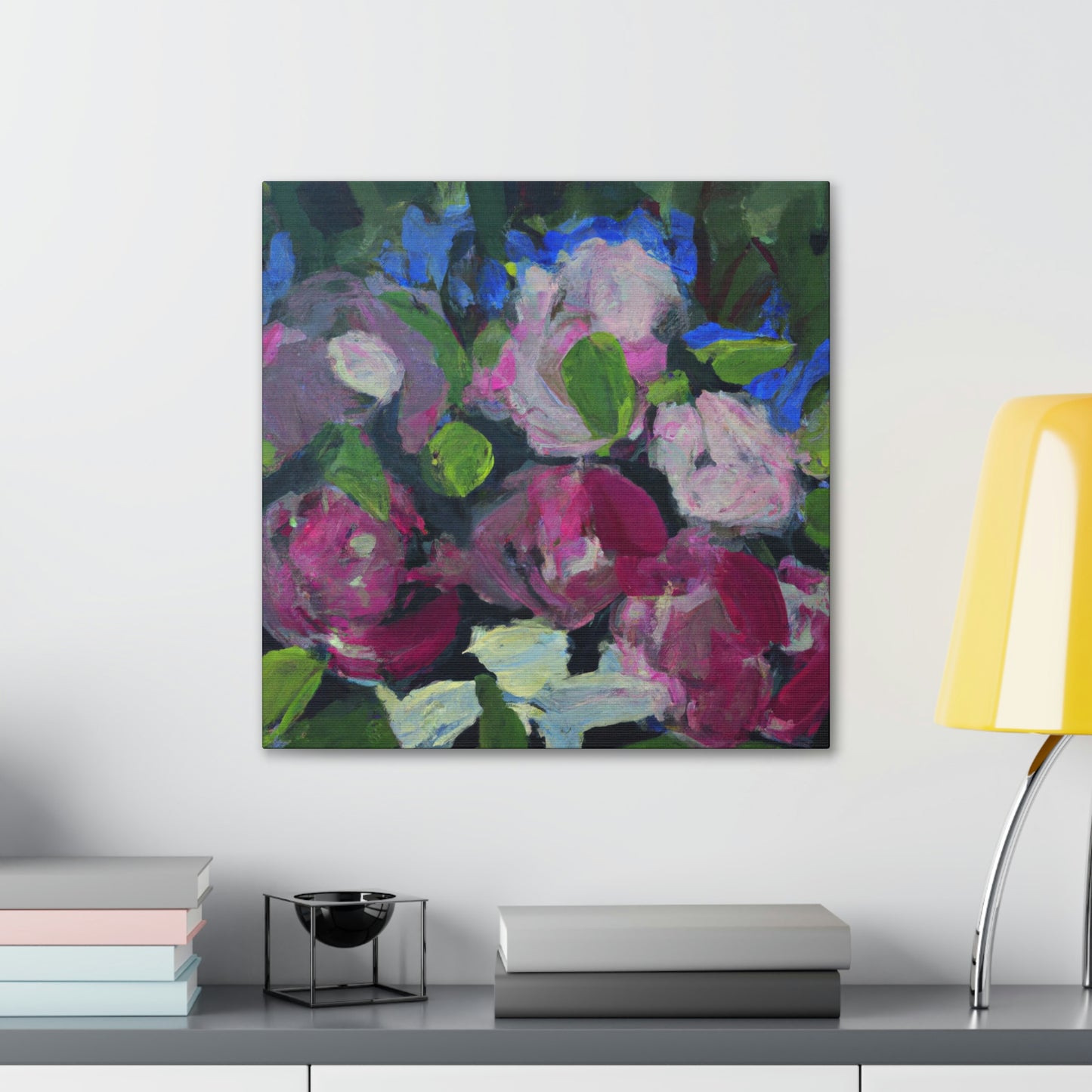 Peony in Bloom. - Canvas