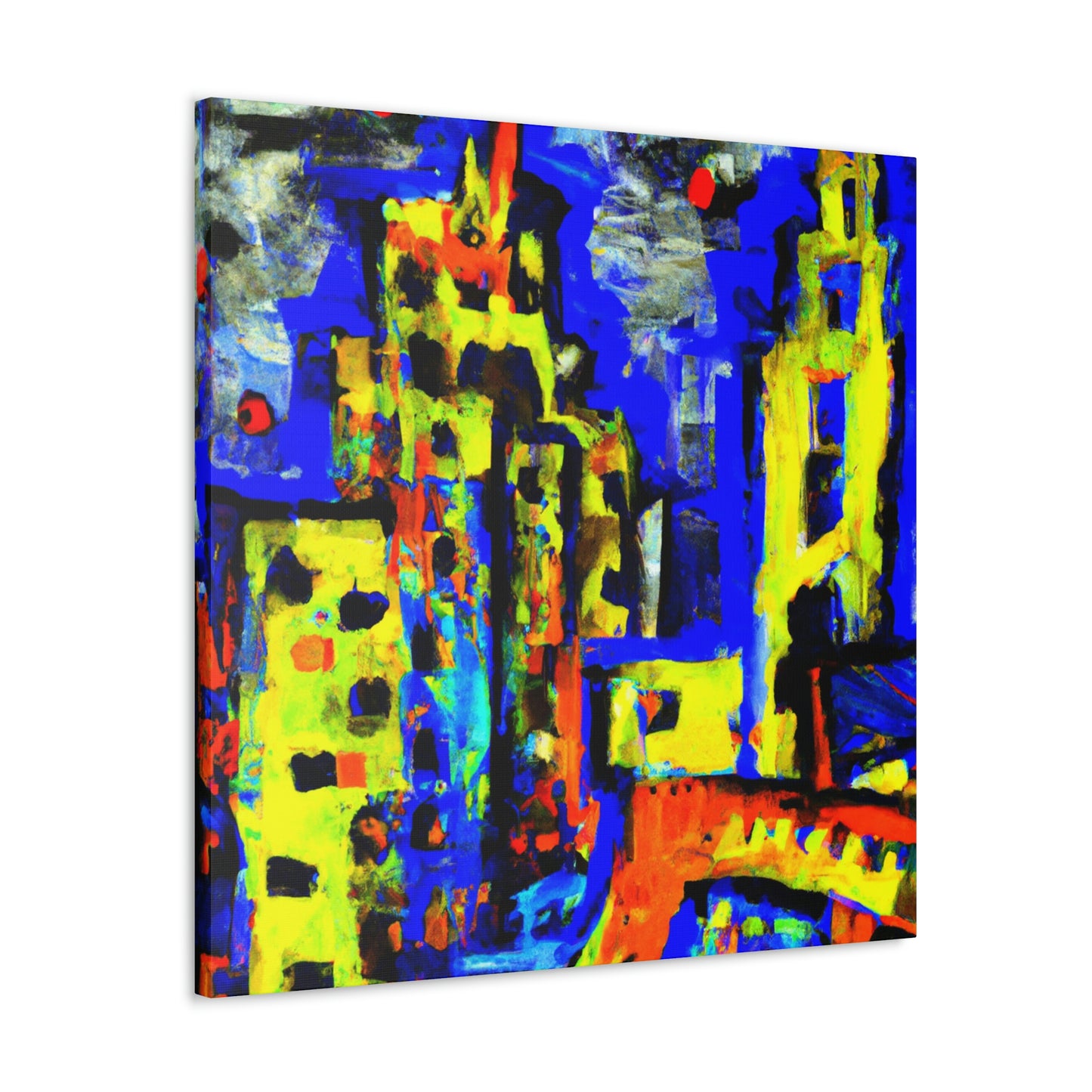 "Modernist Expressionism Sunset" - Canvas