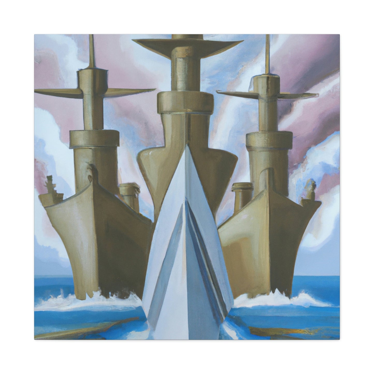 "Battleship in Dreamland" - Canvas