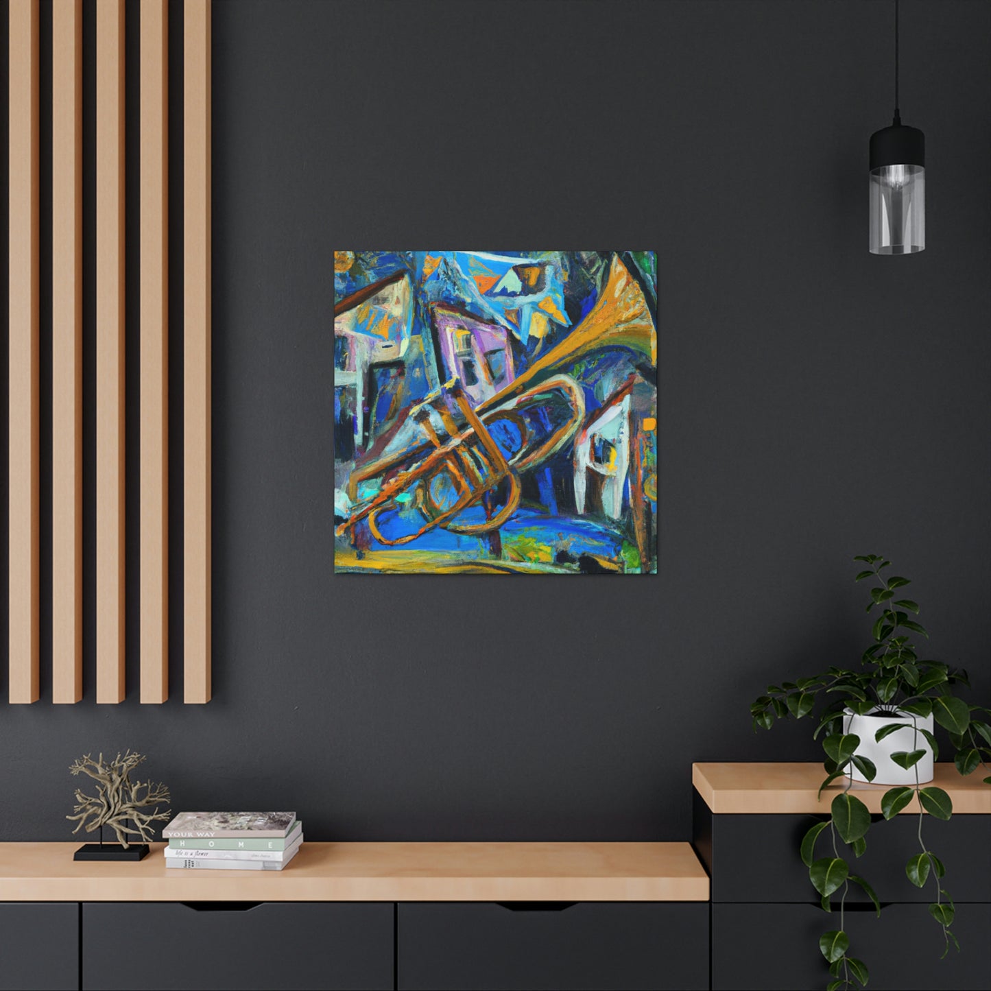 Serenading Trumpet Melody - Canvas