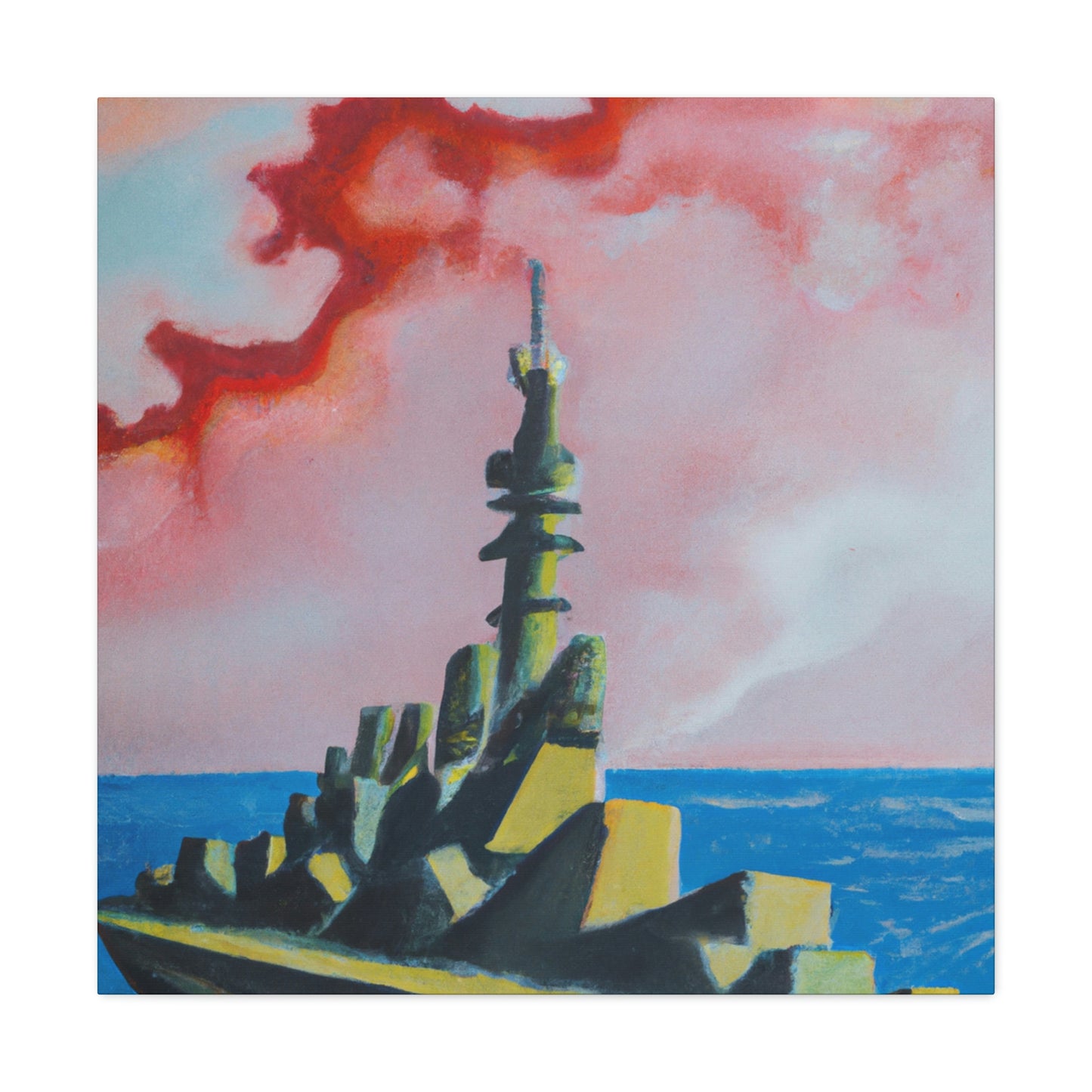 "Battleship Pop Art" - Canvas