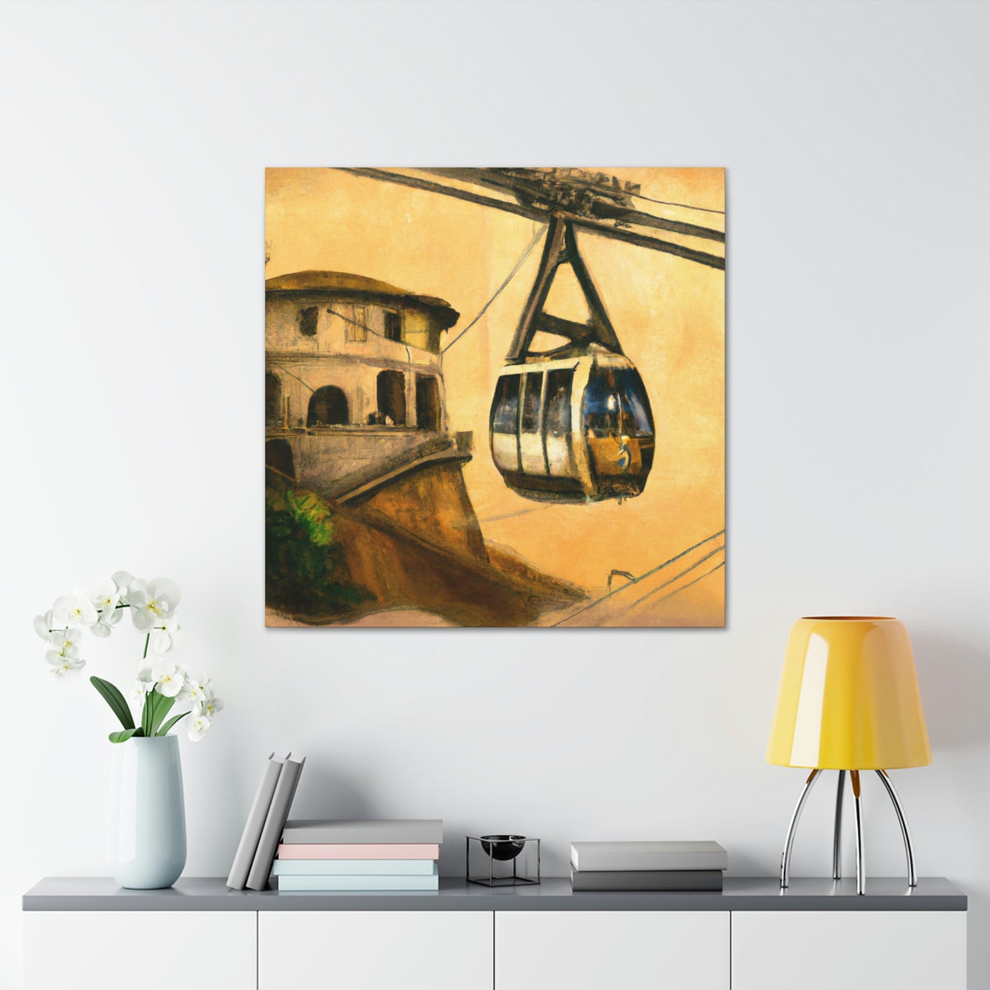 Steampunk Cable Car Dream - Canvas