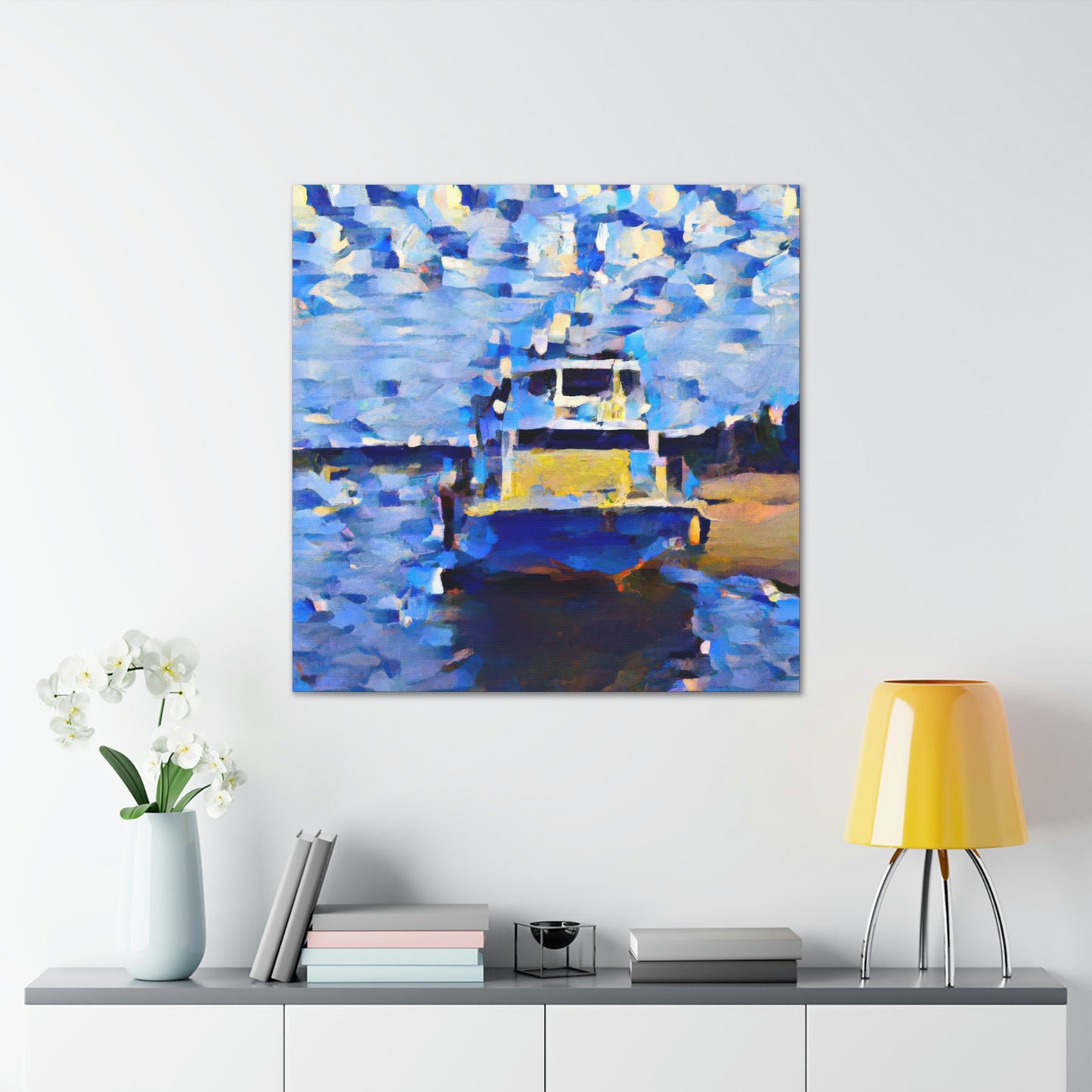 "Boat on the Waves" - Canvas
