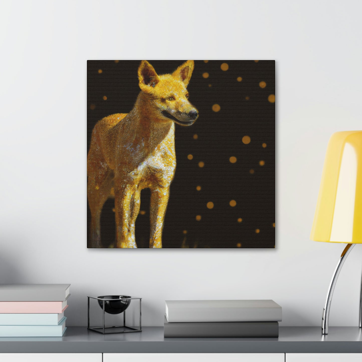 Dingo in Pointillism - Canvas