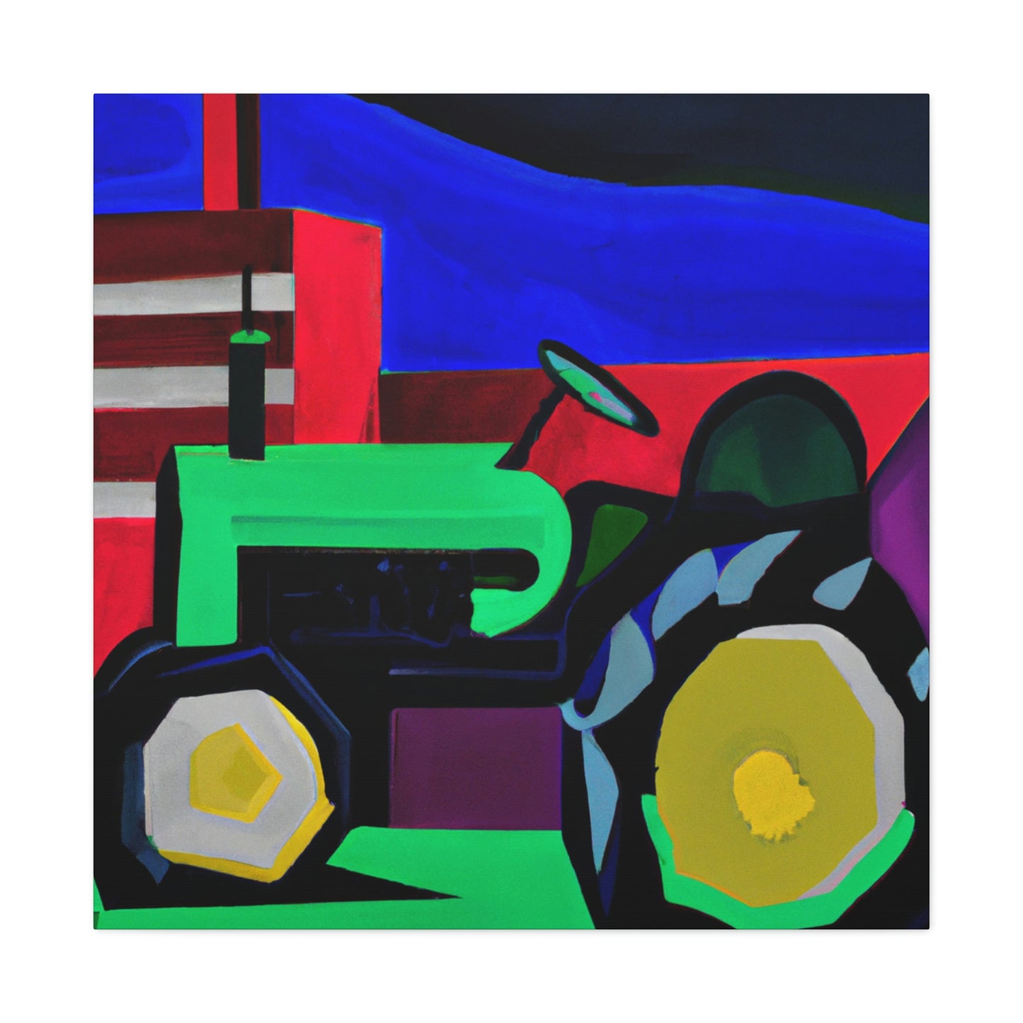 "Tractor Reimagined Deco" - Canvas