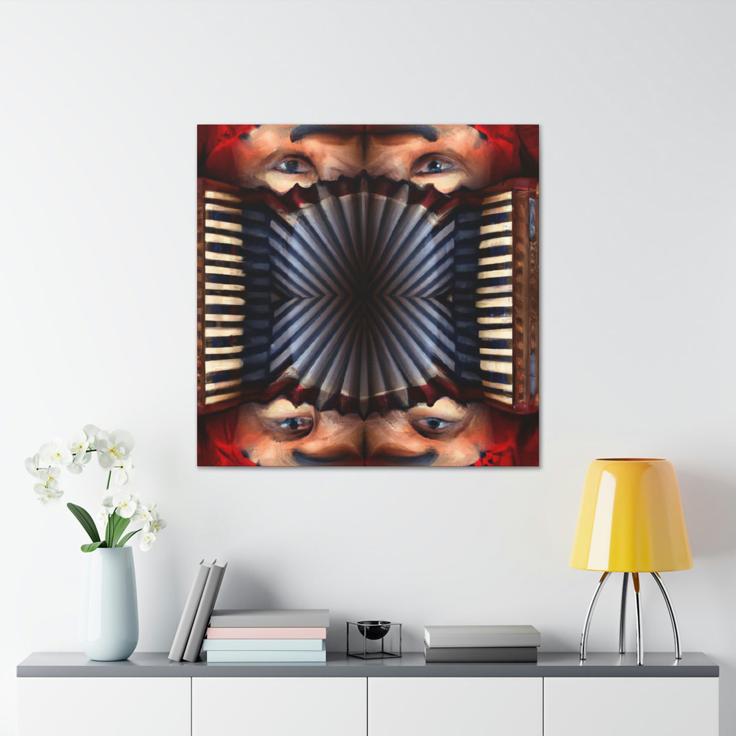 Accordion in Placid Blue - Canvas