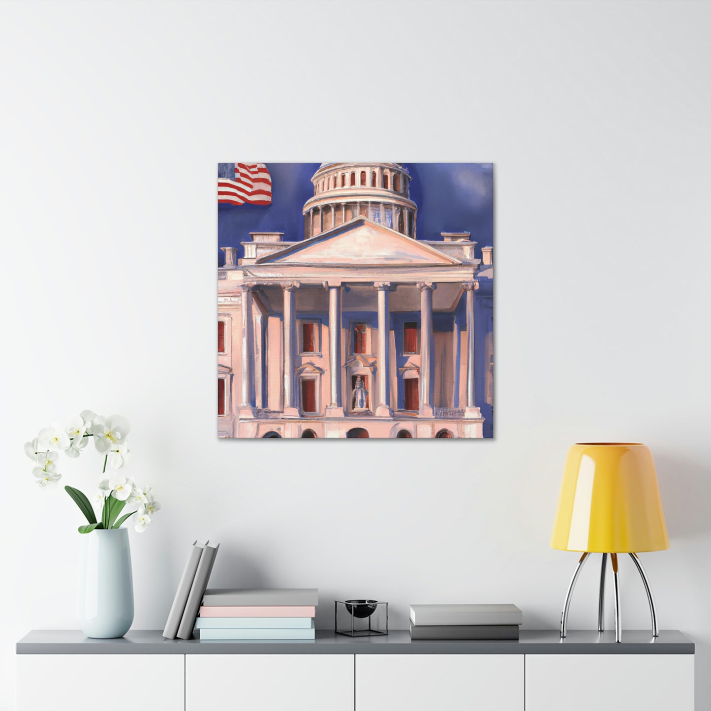 The White House Icon - Canvas