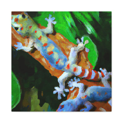 Geckos in Impressionism - Canvas