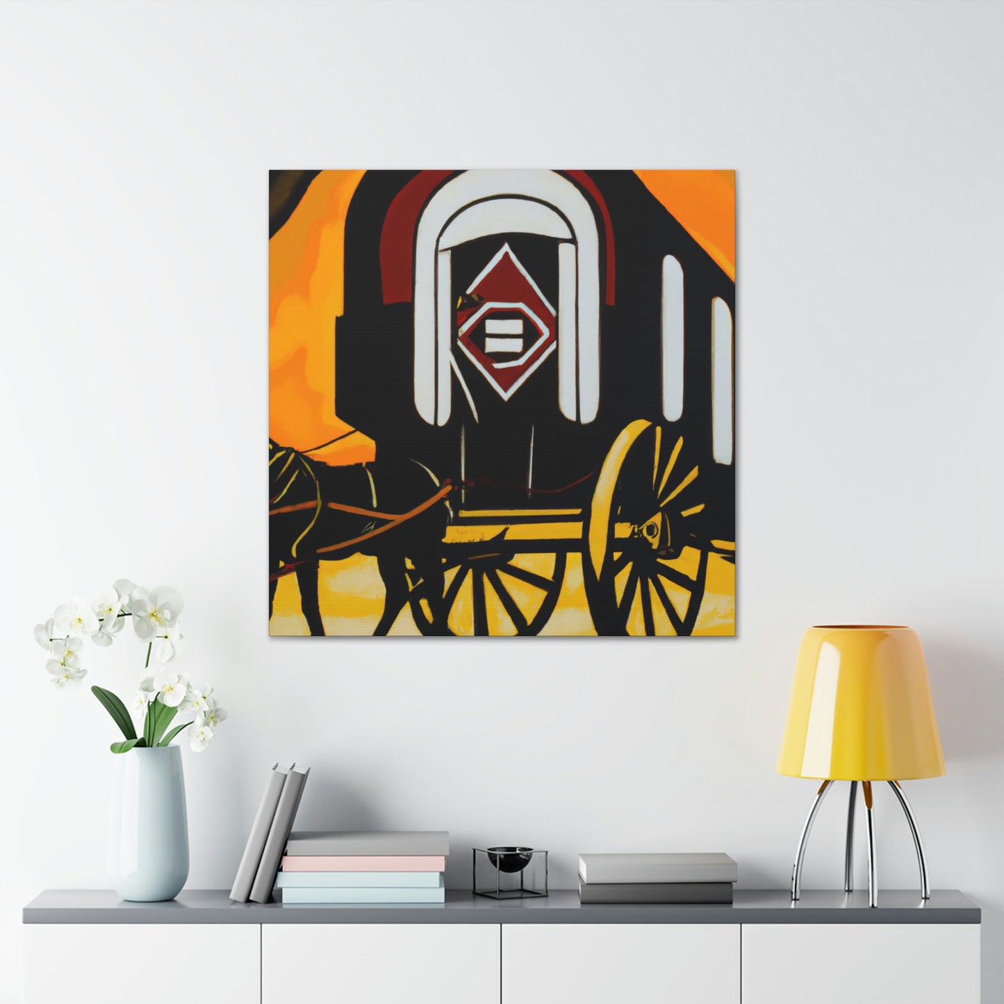 "Roaring Chuck Wagon" - Canvas